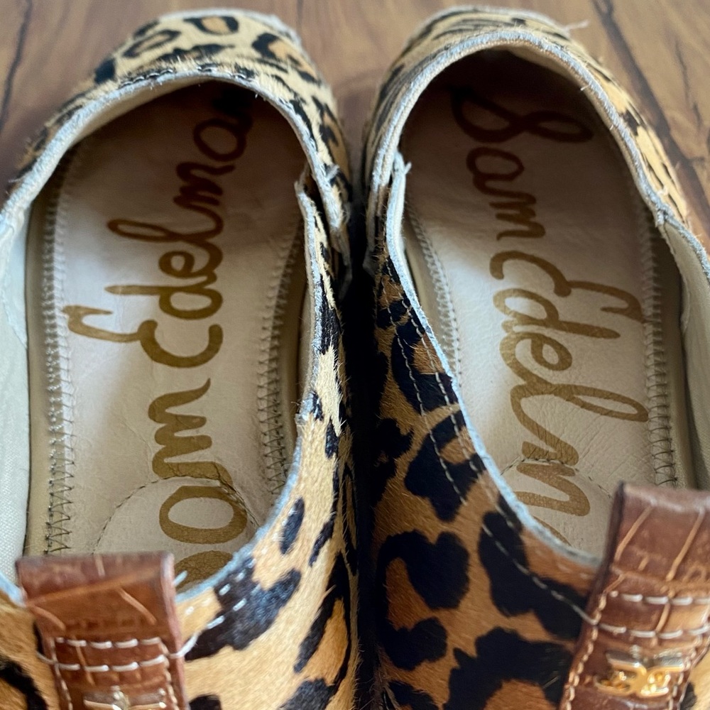 Sam Edelman Khloe Leopard Calf Hair Espadrilles - Picture 9 of 12